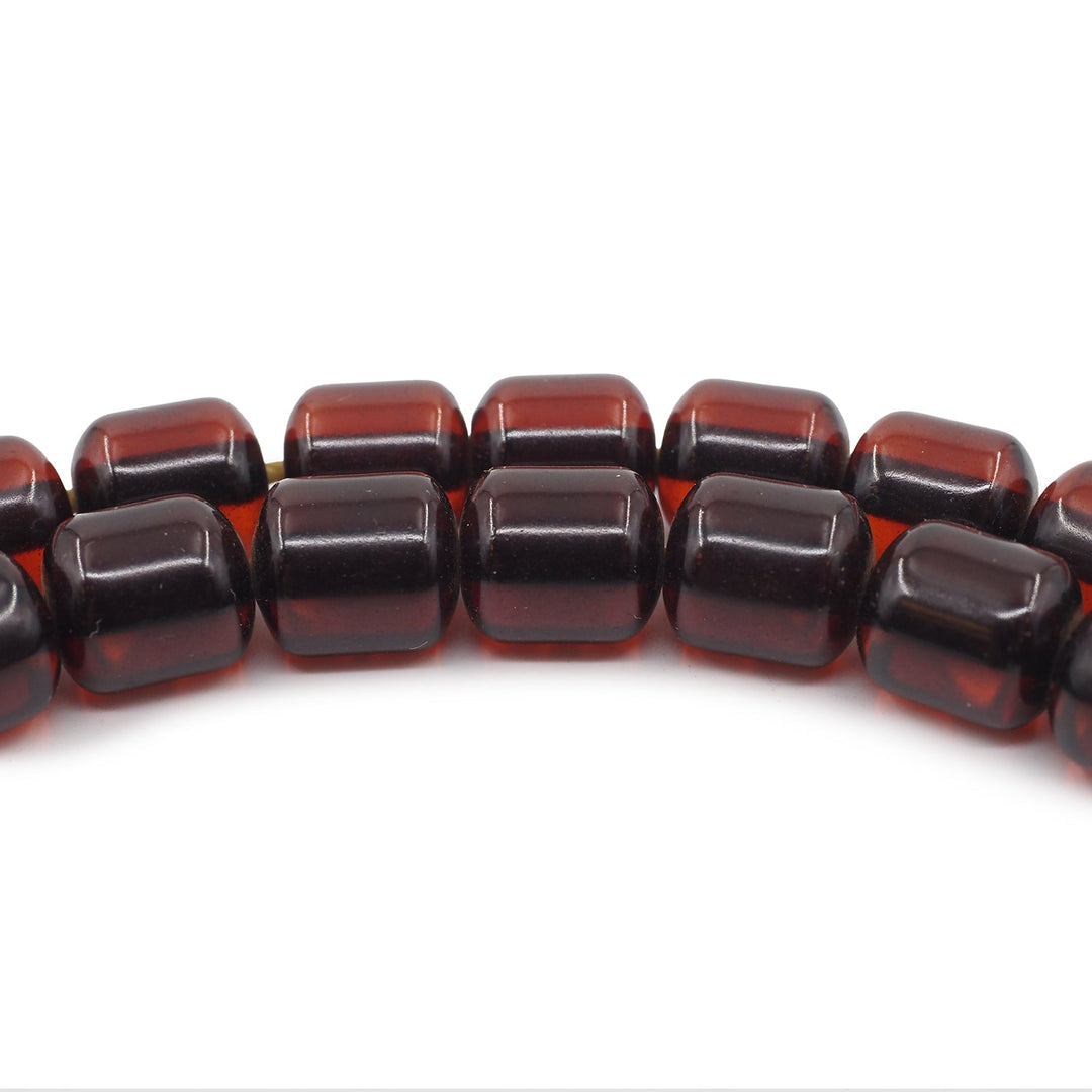 Pressed Amber Rod Material System Tasbeeh - WATD977