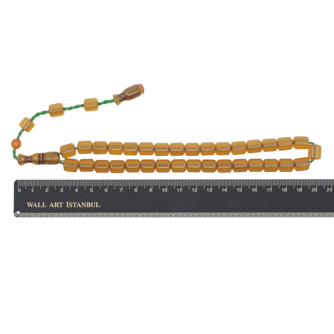Pressed Amber Rod Material System Tasbeeh - WATD978