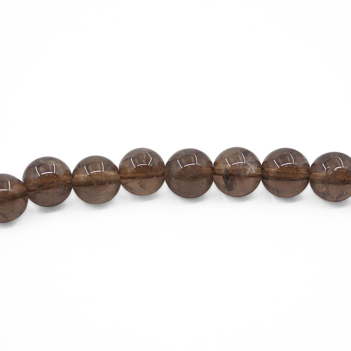Natural Smoky Quartz Stone Sphere-Cut Tasbeeh - WATD989