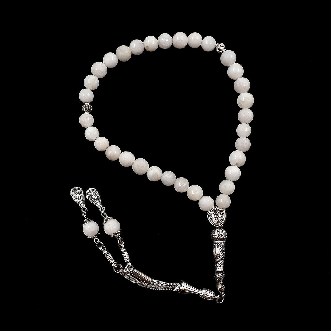 Natural Moonstone Sphere-Cut Tasbeeh - WATD990