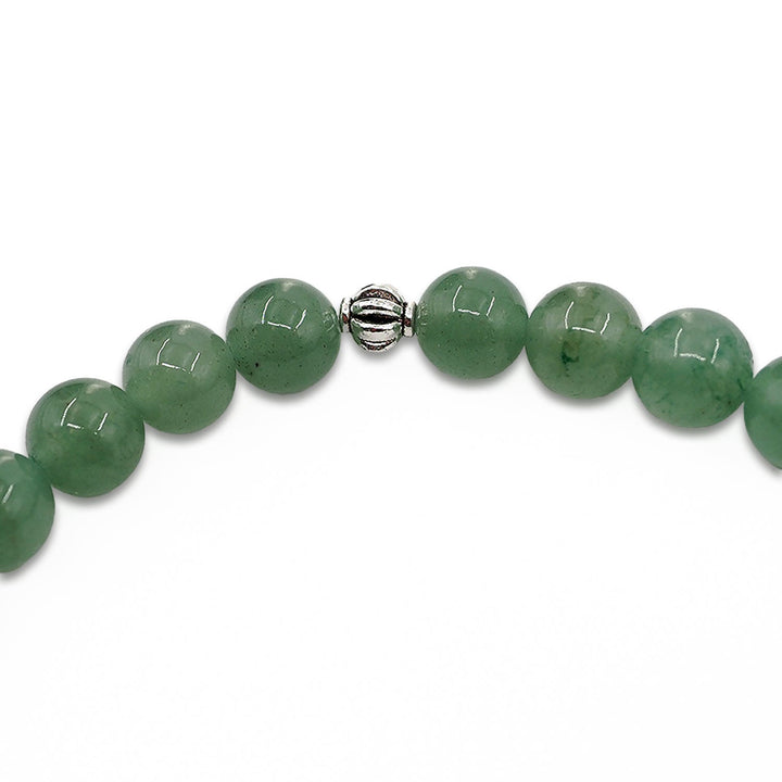 Natural Aventurine Stone Sphere-Cut Tasbeeh - WATD993