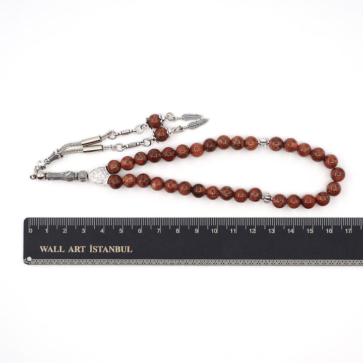 Goldstone Sphere-Cut Tasbeeh - WATD998