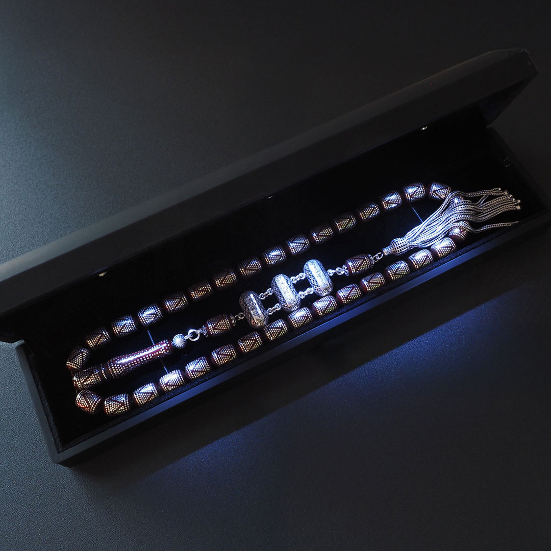 Limited Edition - Kuka Tasbeeh with Pure 1000 Silver Detailing - WATE058