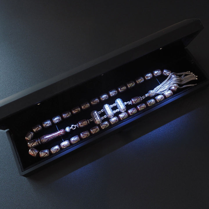 Limited Edition - Kuka Tasbeeh with Pure 1000 Silver Detailing - WATE058