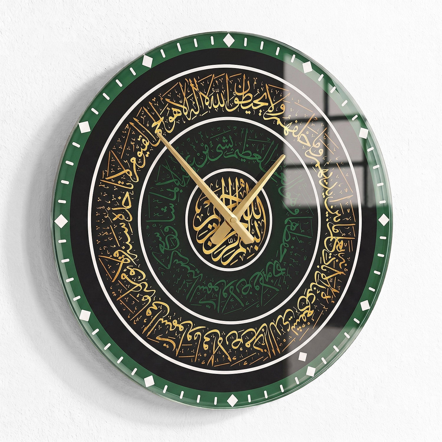 Ayatul Kursi Glass Wall Clock - WTC079 – Wall Art Istanbul