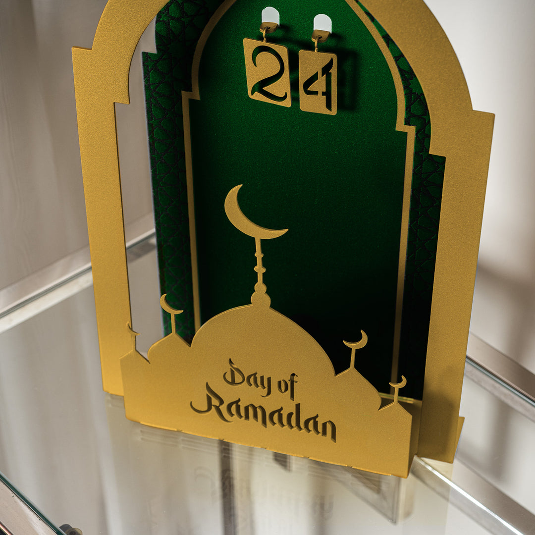Day of Ramadan Yazılı Metal Masaüstü Takvimi - WAMH148