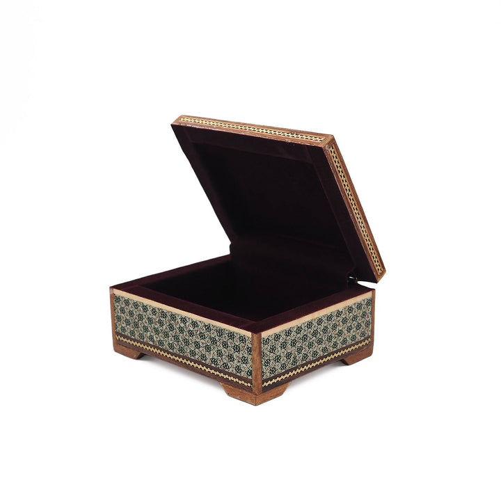 Handcrafted Hatem Inlaid Wooden Decorative Box - WAAH341