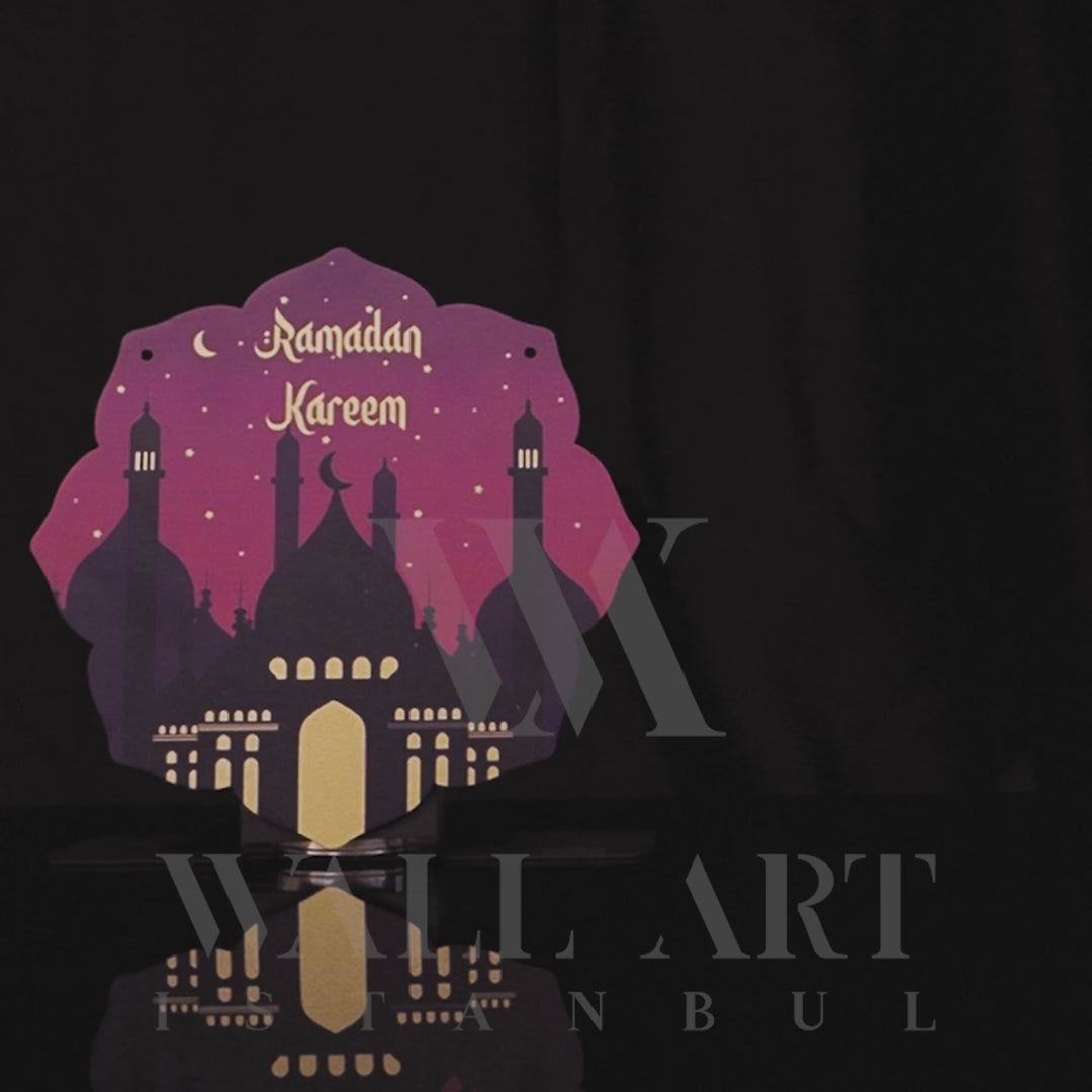 Ramadan Kareem Bunte Metall Tischdekoration - WAMH126