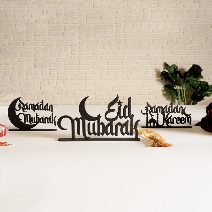 Ramadan Dekoration Satz von 3 - Metall Ramadan Mubarak, Ramadan Kareem –  Wall Art Istanbul