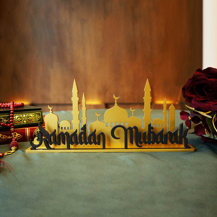 Ramadan Mubarak Metal Tabletop Decor - WAMH109