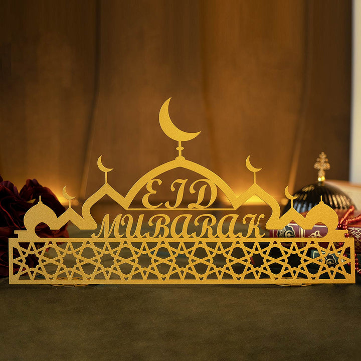 Eid Mubarak Metal Tabletop Decor - WAMH102