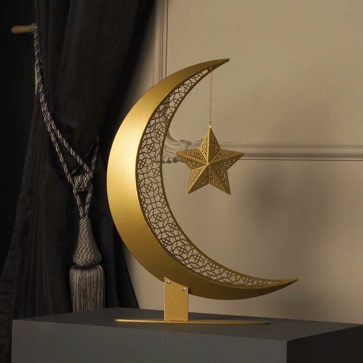 3D Metal Hilal İslami Dekor - WAMH110