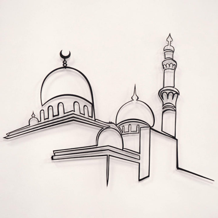 Mosque Silhouette Metal Islamic Wall Art - WAM159