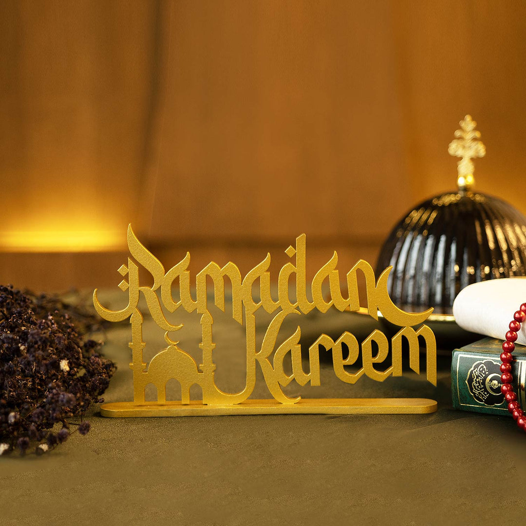 Décoration de table en métal Ramadan Kareem - WAMH105
