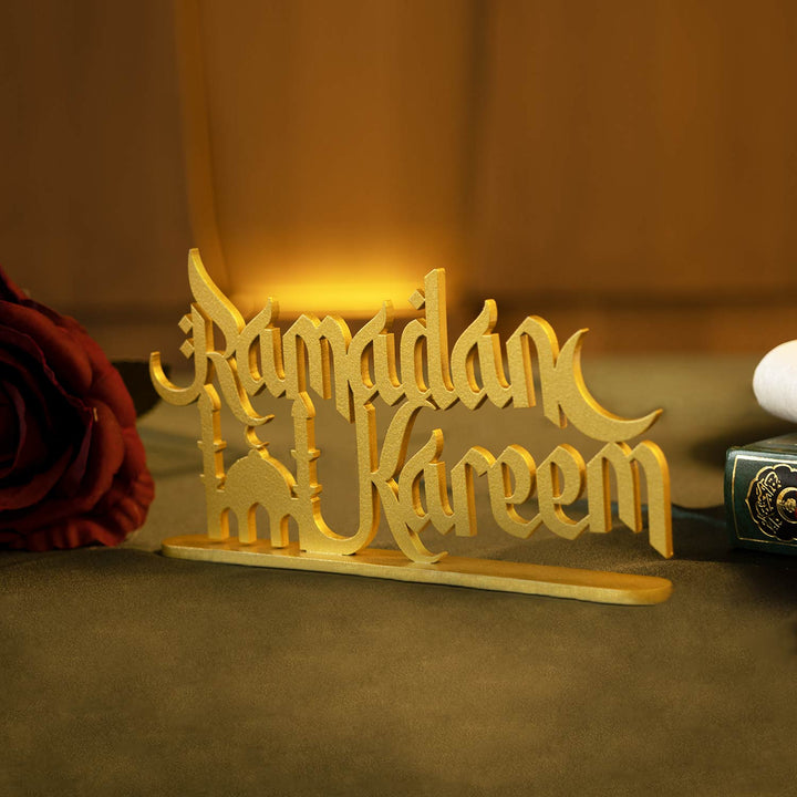 Décoration de table en métal Ramadan Kareem - WAMH105